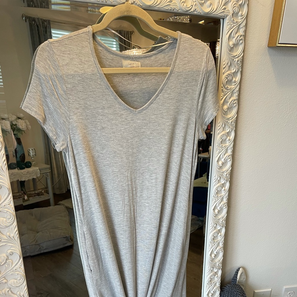 Gray Maxi Lightweight Dress